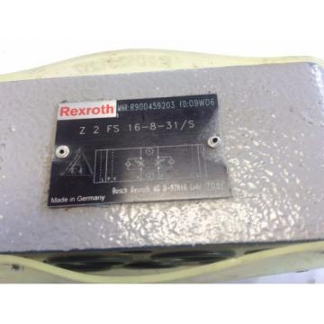 NEW REXROTH Z2FS 16-8-31/S, 09W06,  R900459203 HYDRAULIC FLOW CONTROL VALVE AO