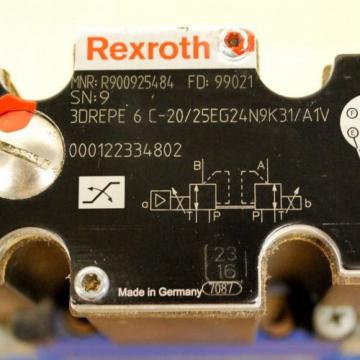 Rexroth 4WRZE25W6-220-70/6EG24N9ETK31/A1D3V Valve, 3DREPE6C-20/25EG24N9K31/A1V.