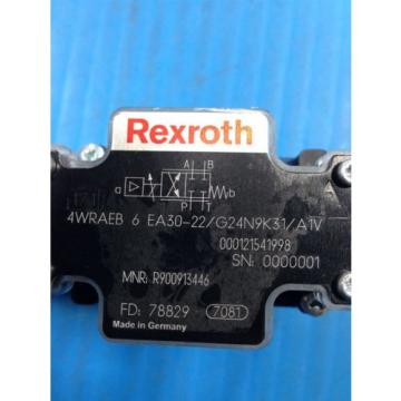 REXROTH 4WRAEB6EA30-22/G24N9K31/A1V PROPORTIONAL HYDRAULIC VALVE NEW NO BOX (U4