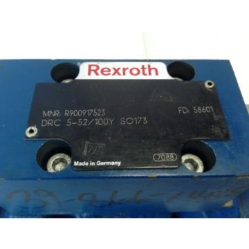 NEW REXROTH MNR R900917523 DRC-5-52/110Y SO173 HYDRAULIC DIRECTIONAL VALVE  DJ