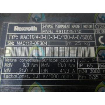 REXROTH MAC112A-0-LD-3-C/130-A-0/S005 PERMANENT MAGNET MOTOR *NEW NO BOX*