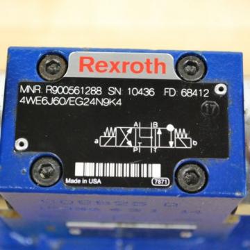 Rexroth 4WEH22E76/6EG24N9EK4, #ZDR6DP2-43/75YM/12, #4WE6J60/EG24N9K4 Assembly.