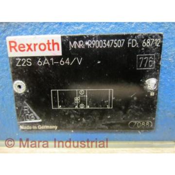 Rexroth Bosch R900347507 Check Valve Z2S 6A1-64/V - New No Box