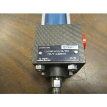 Mannesmann Rexroth Hydraulic Cylinder CDT3MP5/25/12/100 Used