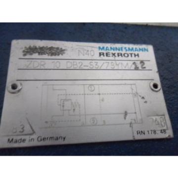 New Rexroth ZDR10DB2-53/75YM/12 Pressure Reducing Valve Size 6