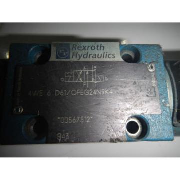 Rexroth 4WE-6D61/OFEG24N9K4 D03 Hydraulic Directional Control Valve