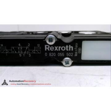 REXROTH 0 820 055 502, PNEUMATIC HF03 SOLENOID OPERATED VALVE, 24VDC #231329