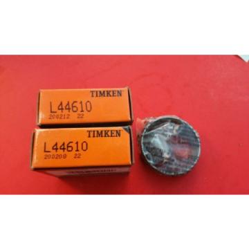 2 pcs.  L44610  TAPERED ROLLER BEARING Cup