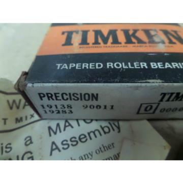  Precision Tapered Roller Bearing Cup and Cone 19138 19283 90011 New