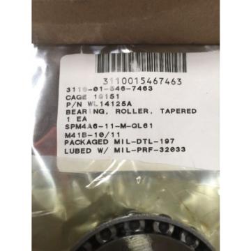 Tapered Roller Bearing WL14125A Hydroseeder T90T Outer Bearing Finn Corporation