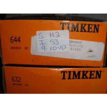 NEW IN BOX NIB  TAPERED ROLLER BEARING 644 AND 632