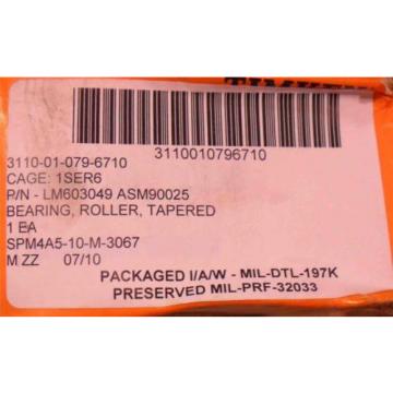  Tapered Roller Bearing  LM603049  902A6  &gt;NEW&lt;