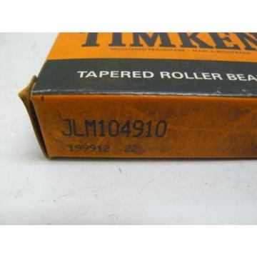 LOT OF 2  NEW  JLM104910 BEARING TAPERED ROLLER SINGLE CUP