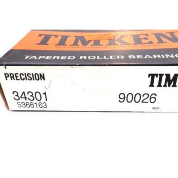 NIB  34301 TAPERED ROLLER BEARING 90026 5366163 W/ 34478 CUP