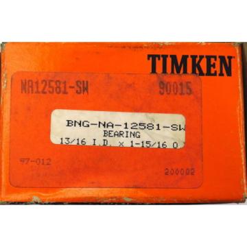  Tapered Roller Bearing BNG NA12581-SW 90015 13/16&#034; Bore Free Shipping