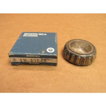 NIB BOWER BCA LM-67048 TAPERED ROLLER BEARING CONE LM67048 1 1/4&#034; ID 0.66&#034; WIDTH