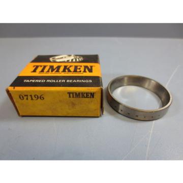 1 Nib  07196 Tapered Roller Bearing Cup OD 1 31/32&#034; Width 3/8&#034; New!!