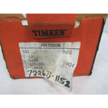  MATCHED TAPERED ROLLER BEARING ASSEMBLY 2-581/1-5270/1-X1S-581-90315