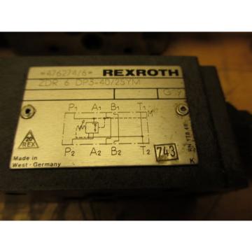 Rexroth ZDR 6 DP3-40/25YM Hydraulic Pressure Reducing Valve