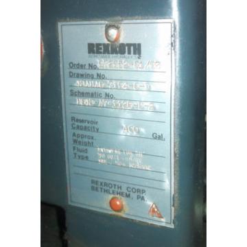 Rexroth 150 hp Hydraulic Power Unit Pump 5000 psi 310 gpm 400 gal tank HUGE !