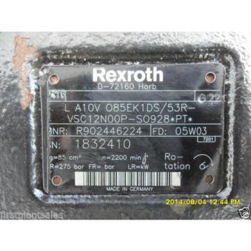 Rexroth Hydraulic Pump LA10V085EK1DS/53R-VSC12N00P-S0928*PT*  MNR:R902446224