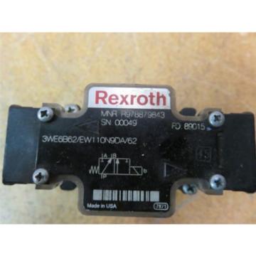 Rexroth R978879843 Electric Solenoid Control Valve Lot of 3