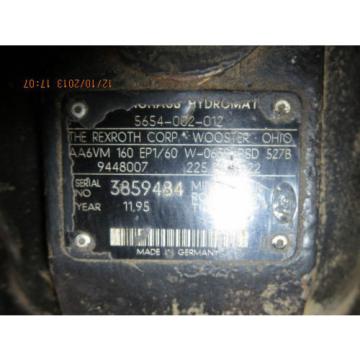 Rexroth Corp Hydromat 13 Spline Piston Motor AA6VM 160 EP1/60 1-3/4&#034;