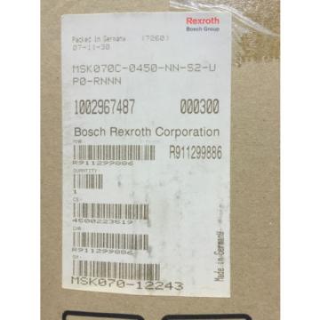New In Box Rexroth Servo Motor MSK070C-0450-NN-S2-UP0-RNNN  Free Shipping
