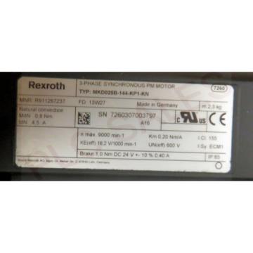 REXROTH MKD025B-144-KP1-KN  |  Permanant Magnet Servo Motor  *NEW*