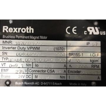 REXROTH BRUSHLESS PERMANENT MAGNET MOTOR / SF-A4.0091.060-04.050