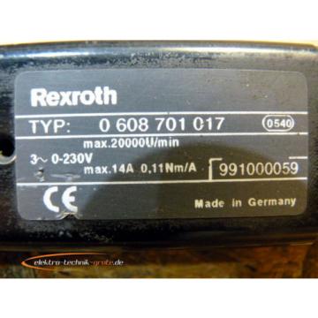 Rexroth 0 608 701 017 Motor mit 0 608 720 039 Getriebe