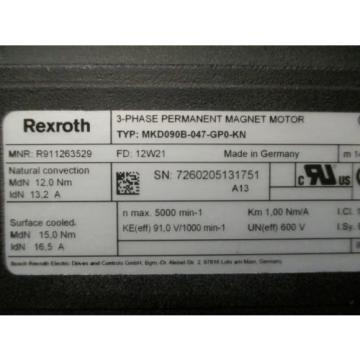 New Bosch Rexroth Three Phase Permanent Magnet Motor - R911263529