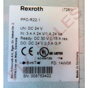 BOSCH REXROTH PPC-R22.1N-T-V2-NN-NN-FW  |  Servo Controller - Mfg 2014  *NEW*