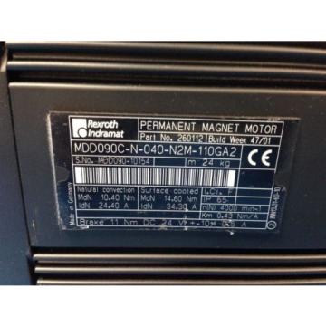 USED REXROTH INDRAMAT MDD090C-N-040-N2M-110GA2 PERMANENT MAGNET MOTOR NICE (2E)