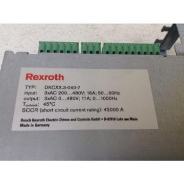 Bosch Rexroth Indramat DKCXX.3-040-7 DKC02.3-040-7-FW FWA-EC0DR3-SGP-03VRS-MS
