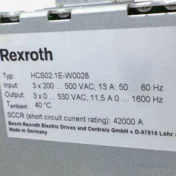 Rexroth IndraDrive C Umrichter HCS02.1E-W0028-A-03-NNNN GEB
