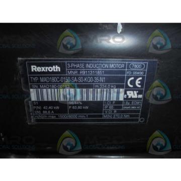REXROTH MAD180C-0150-SA-S0-KG0-35-N1 3-PHASE INDUCTION MOTOR *NEW IN BOX*