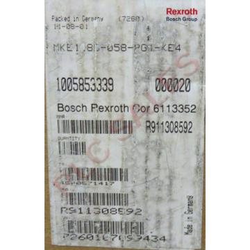 Rexroth MKE118B-058-PG1-KE4  |  Permanant Magnet Motor  *NEW*