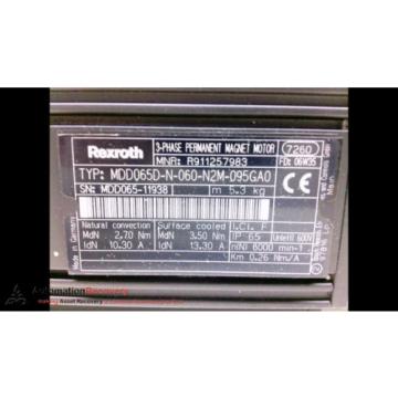REXROTH MDD065D-N-060-N2M-095GA0 SERVO MOTOR, NEW #199287