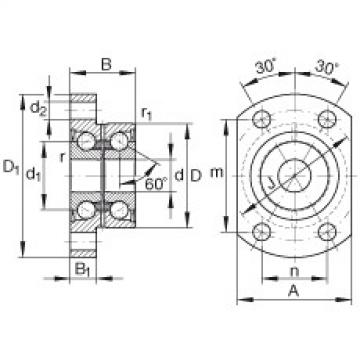 FAG Germany Angular contact ball bearing units - ZKLFA1563-2RS