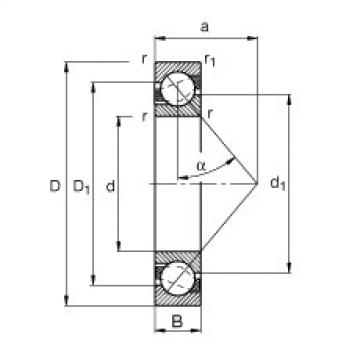FAG Germany Angular contact ball bearings - 7230-B-XL-MP
