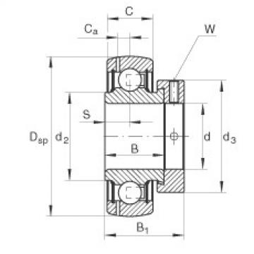 FAG Germany Radial insert ball bearings - GRAE15-XL-NPP-B