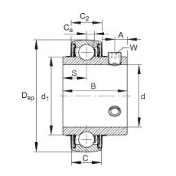 FAG Germany Radial insert ball bearings - UC203-11