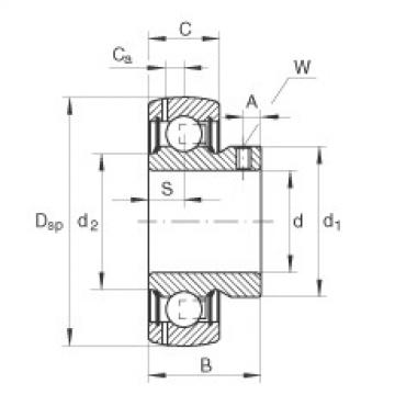 FAG Germany Radial insert ball bearings - GAY15-XL-NPP-B-FA164