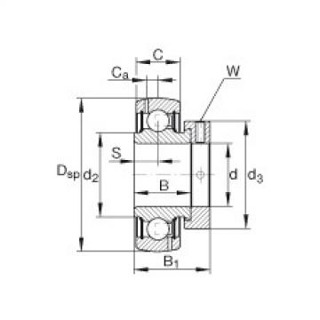 FAG Germany Radial insert ball bearings - GRA012-NPP-B-AS2/V
