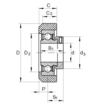 FAG Germany Radial insert ball bearings - RCRB25/57-XL-FA106