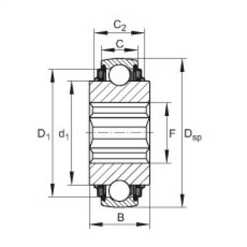 FAG Germany Self-aligning deep groove ball bearings - SK014-205-KTT-B-L402/70