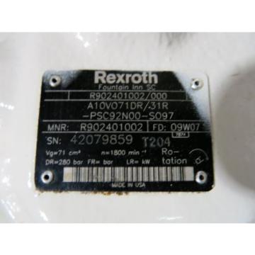 Rexroth Hydraulic Pump 33 GPM 4000 PSI Pressure Compensated Unused