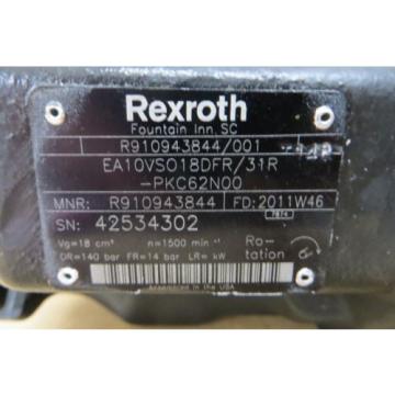 NEW Rexroth Hydraulic Pump 4000 PSI Variable Displacement R910943844 All Fluid