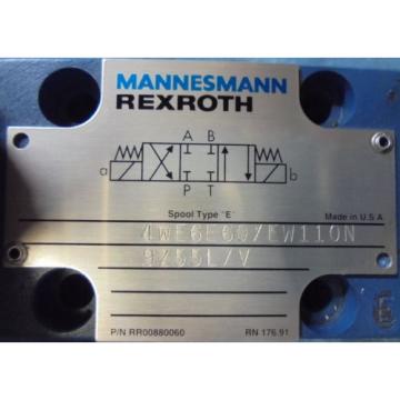 MANNESMANN REXROTH, HYDRAULIC CONTROL VALVE, 4WE6E60/EW110N 9Z55L/V